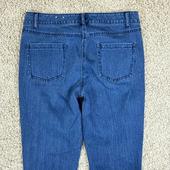 J. McLaughlin dark wash straight leg jeans sz 4 - Picture 5 of 8